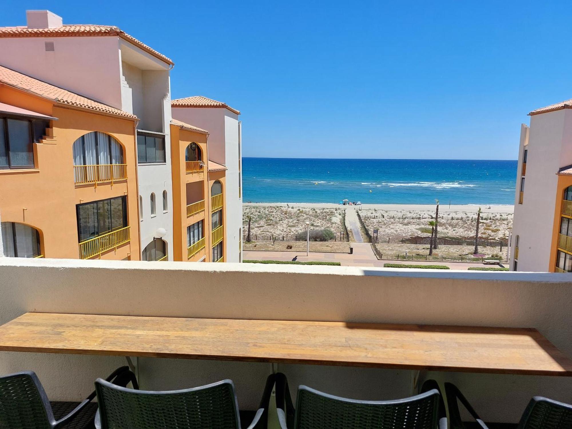 Appart Mezzanine Vue Mer Et Plage, Parking Wifi Tv Le Barcarès エクステリア 写真